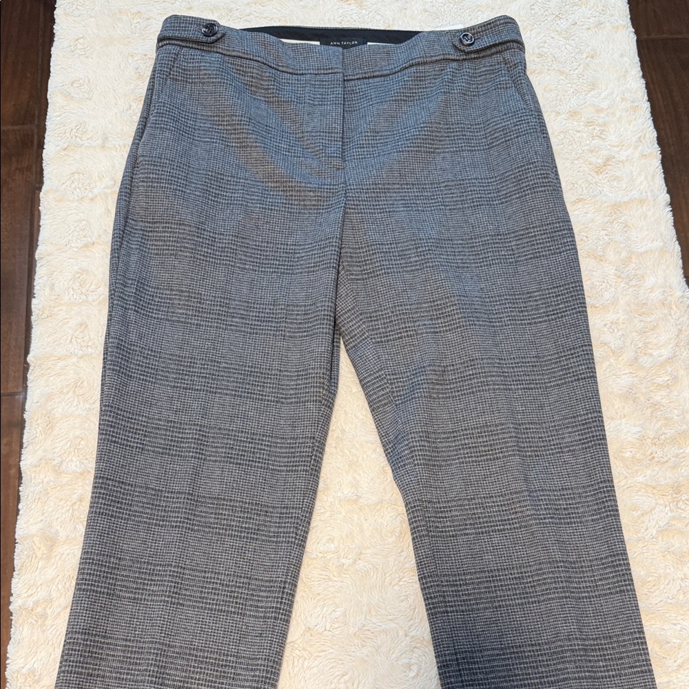 Ann Taylor Gray Plaid Women's Trousers